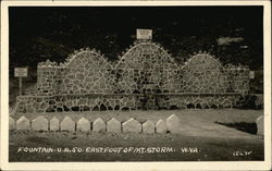 Fountain, U.S. 50, East Foot of Mt. Storm Postcard