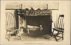 Fireplace in Ye Olde Tavern Postcard