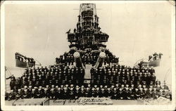 Crew of the U. S. S. Alabama Postcard
