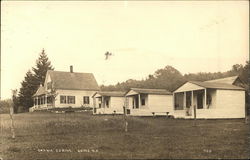 View of Onawa Cabins Postcard
