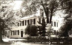 Old Colonial House Billerica, MA Postcard Postcard Postcard