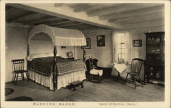 A Bedroom in Manning Manse, Built c. 1696 Billerica, MA Postcard Postcard Postcard