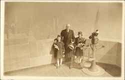 Family Portrait, Observation Deck, Empire State Building Postcard
