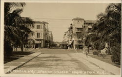 Espanola Way "Spanish Village" Miami Beach, FL Postcard Postcard Postcard