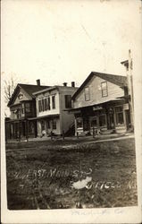 East Main Street Houses Postcard
