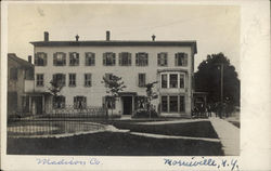 Large Home with Courtyard Morrisville, NY Postcard Postcard Postcard