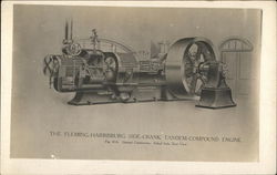 The Fleming-Harrisburg Side-Crank Tandem-Compound Engine Postcard