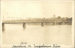 View of the Susquehanna River Harrisburg, PA Postcard Postcard Postcard