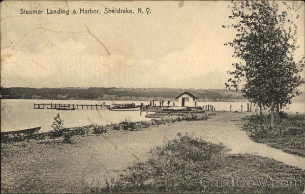 Steamer Landing and Harbor Sheldrake New York