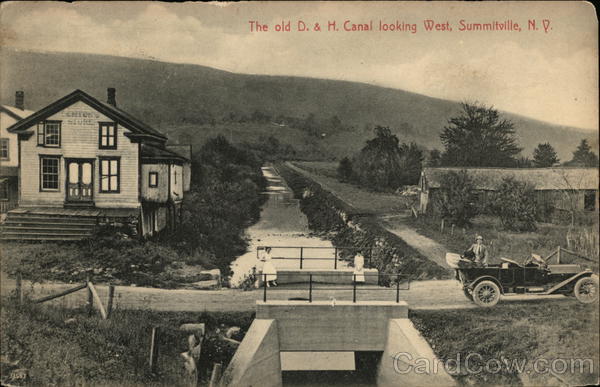 The old D. & H. Canal Looking West Summitville New York