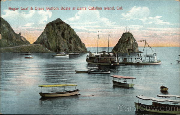 Sugar Loaf and Glass Bottom Boats Santa Catalina Island California