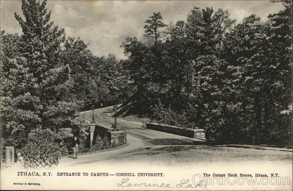 Cornell University - Entrance to Campus Ithaca New York