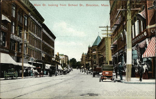 Main Street looking from School Street Brockton Massachusetts