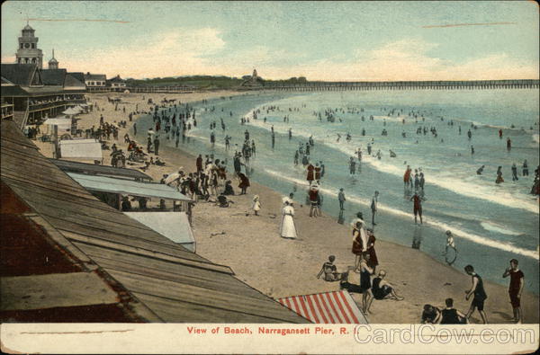 View of the Beach Narragansett Pier Rhode Island