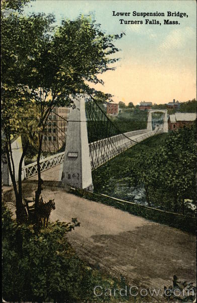 Lower Suspension Bridge Turners Falls Massachusetts