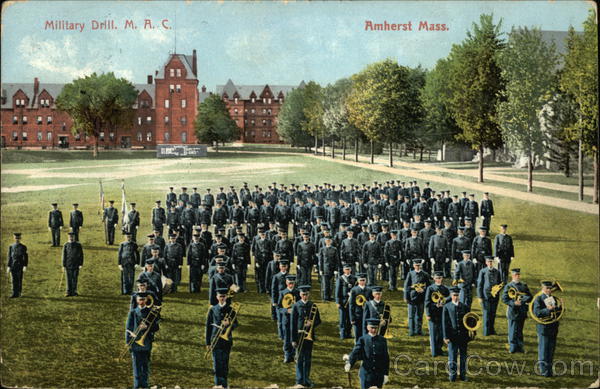 Military Drill, M.A.C., Amherst, Mass. Massachusetts