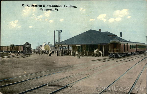 R. R. Station and Steamboat Landing Newport Vermont