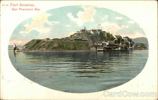 Fort Alcatraz, San Francisco Bay California Chas. Weidner
