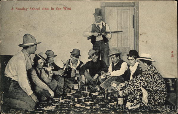A Sunday School Class in the West Cowboy Western