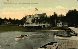 The Wood, Fourth Lake, Adirondack Mountains Postcard