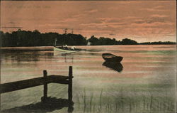 Scene on Pine Lake Pontiac, MI Postcard Postcard Postcard