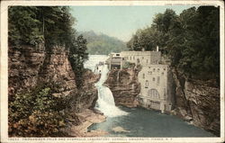 Triphammer Falls and Hydraulic Laboratory, Cornell University Postcard