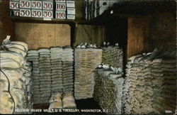 Reserve Silver Vault, U. S. Treasury Postcard