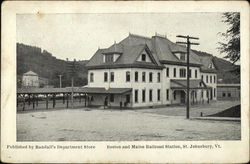 Boston and Maine Railroad Station St. Johnsbury, VT Postcard Postcard Postcard