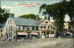 Winslow House and Post Office Plymouth, MA Postcard Postcard Postcard