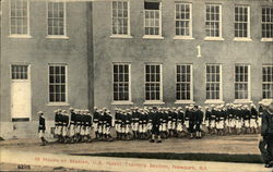 Hours at Station, U.S. Naval Training Station Newport, RI Postcard Postcard Postcard