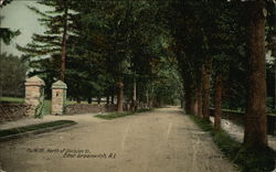 Main Street, North of Division Street East Greenwich, RI Postcard Postcard Postcard