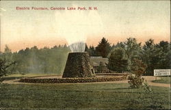 Electric Fountain, Canobie Lake Park Salem, NH Postcard Postcard Postcard