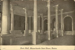 Doric Hall, Massachusetts State House Boston, MA Postcard Postcard Postcard