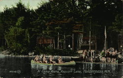 At Camp Aloha, Asquam Lake Holderness, NH Postcard Postcard Postcard