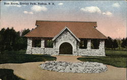 Rest House at Greeley Park Nashua, NH Postcard Postcard Postcard