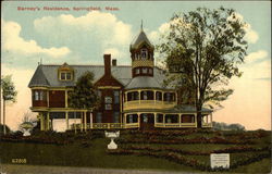 Barney's Residence Springfield, MA Postcard Postcard Postcard