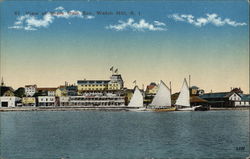 View of Shore from Bay Postcard
