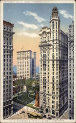 U.S. Express & Trinity Bldgs. Postcard