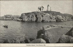 Nubble Island York Beach, ME Postcard Postcard Postcard