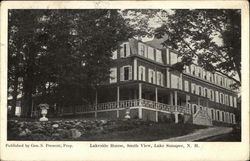 Lakeside House, South View, Lake Sunapee Postcard