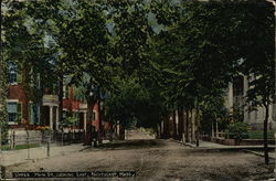 Upper Main Street Looking East Postcard