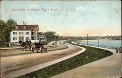 Lynn Shore Boulevard, King's Beach Massachusetts Postcard Postcard Postcard