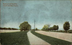 Boulevard and Speedway, Lowell Auto Race Course Postcard