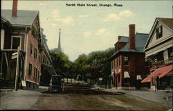 North Main Street Orange, MA Postcard Postcard Postcard