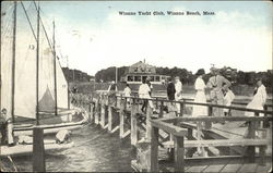 Wianno Yacht Club, Wianno Beach Osterville, MA Postcard Postcard Postcard