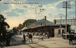 Boston and Maine R.R. Station Dover, NH Postcard Postcard Postcard