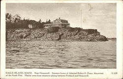 Summer Home of Admiral Robert E. Peary, Discoverer of North Pole Postcard