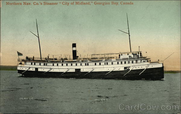 Northern Nav. Co.'s Steamer City of Midland Steamers