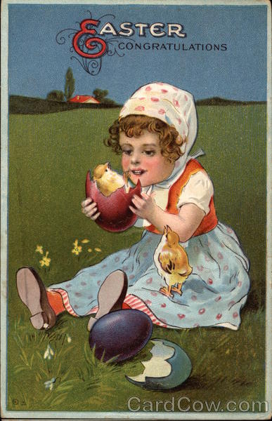 Easter Congratulations With Children