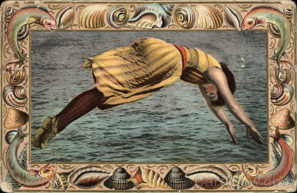 Woman Diving Swimming